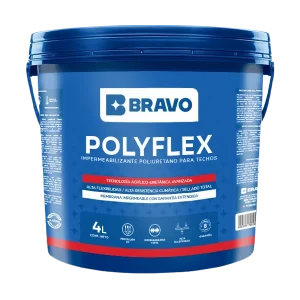 Impermeabilizante Poliuretano para Techos - Polyflex - Blanco - 4L